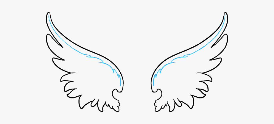 How To Draw Angel Wings In A