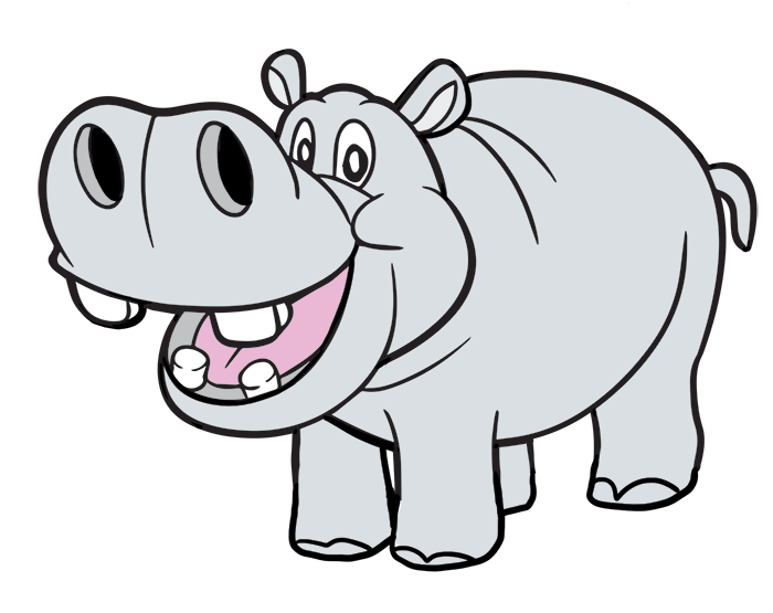 Hippopotamus clip art.