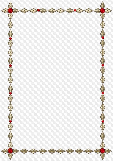 Set of metal, gold and silver, png frames with jewels png