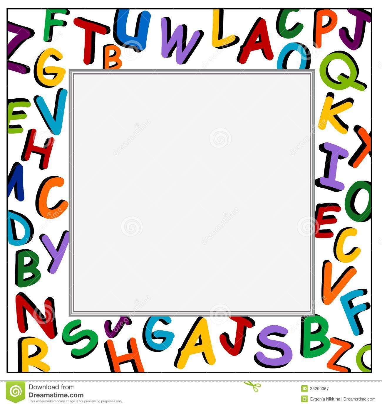 Free PPT and clipart frames for worksheets