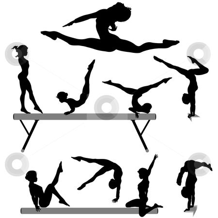 Free Printable Gymnastic Silhouettes