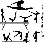 Gymnastics clip art.