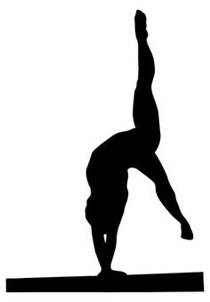free clipart gymnastics silhouette