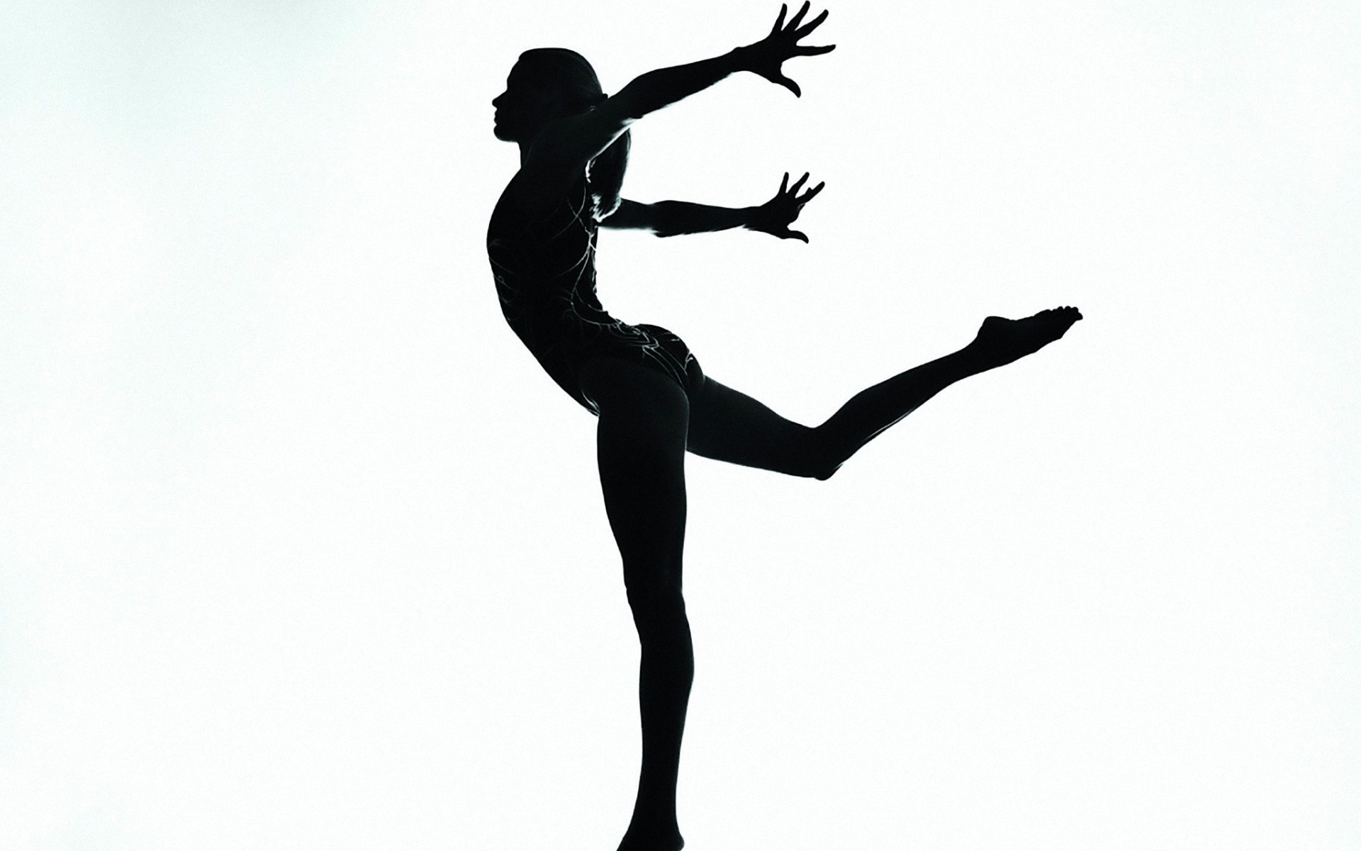 Gymnastics silhouette clip.