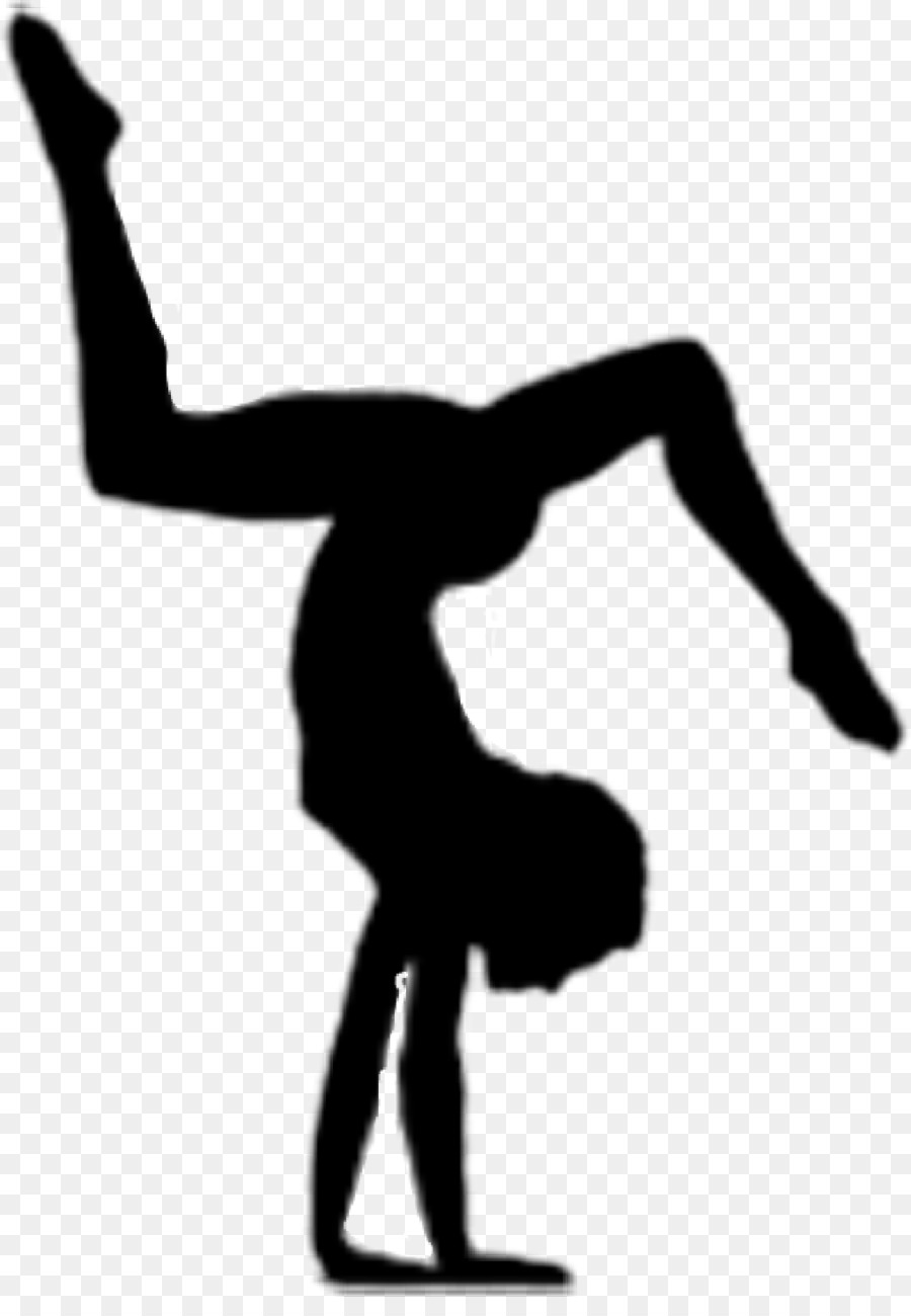 Gymnastics png silhouette.