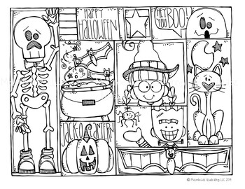 Free halloween coloring.