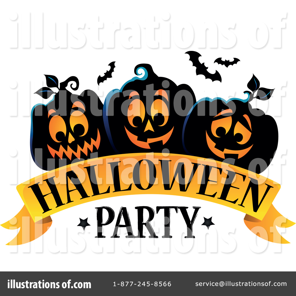 Halloween party clipart.