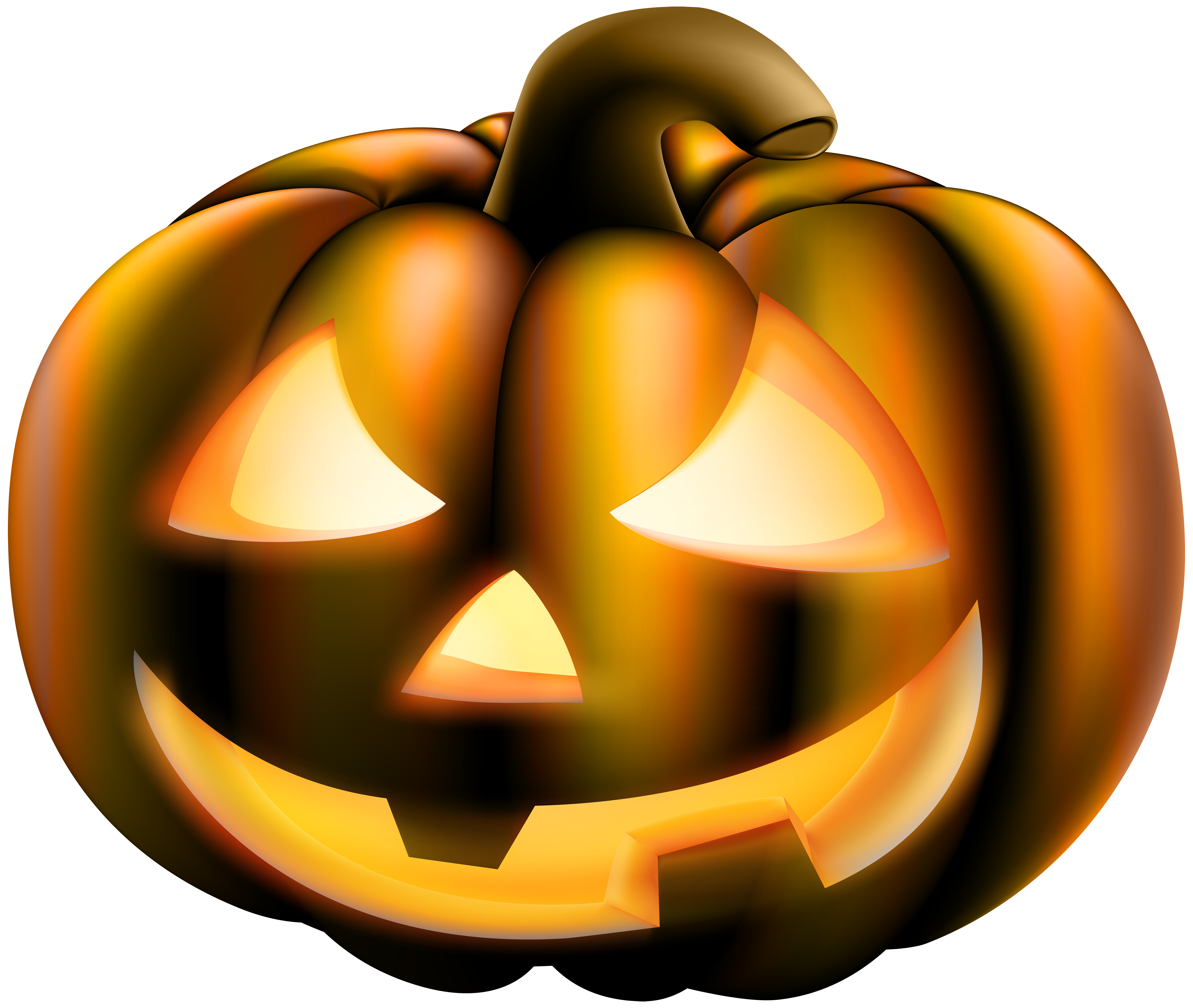 Halloween Scary Pumpkin PNG Clip Art Image