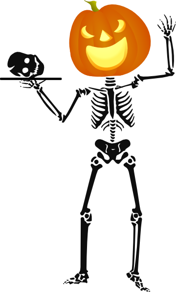Free Cartoon Halloween Skeleton, Download Free Clip Art