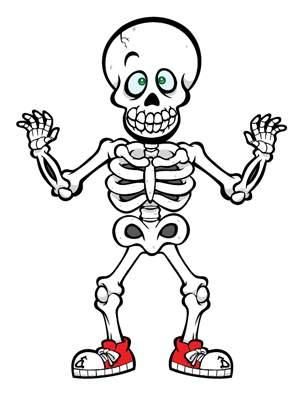 Cute halloween skeleton.