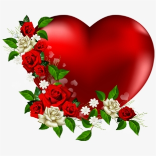 Beautiful Heart Png With Flowers Love Heart Image Clipart