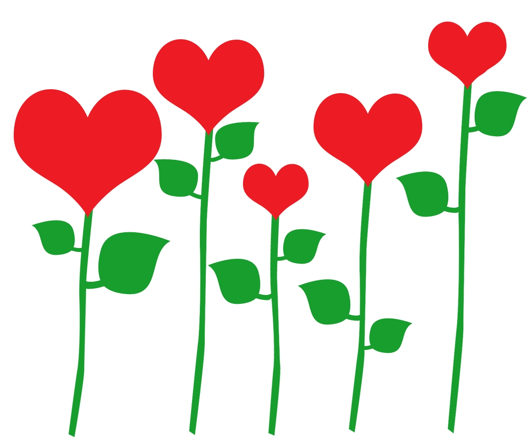 free clipart hearts and flowers beautiful