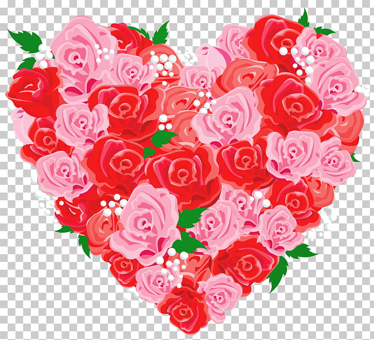 Rose Love Euclidean Illustration, Deco Rose Heart , heart