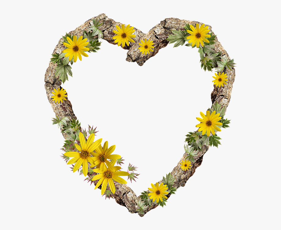 free clipart hearts and flowers rustic