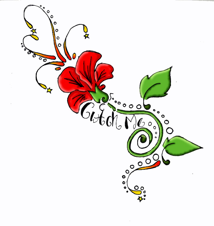 Free Flowers And Hearts Tattoos, Download Free Clip Art