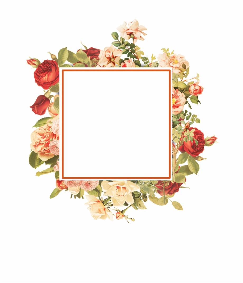Vintage floral frame.