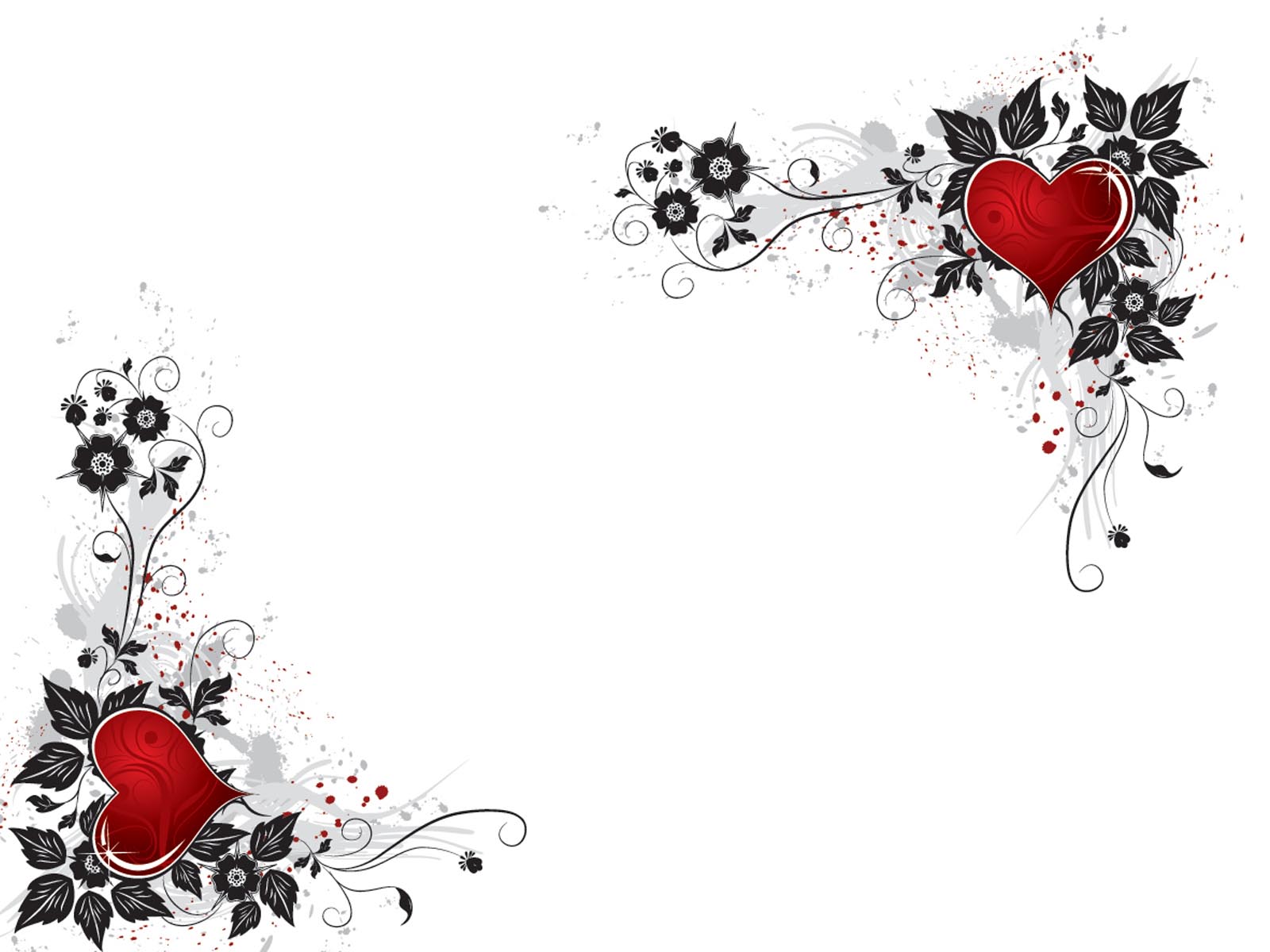 Free Hearts And Flowers Border, Download Free Clip Art, Free