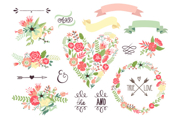 free clipart hearts and flowers vintage flower