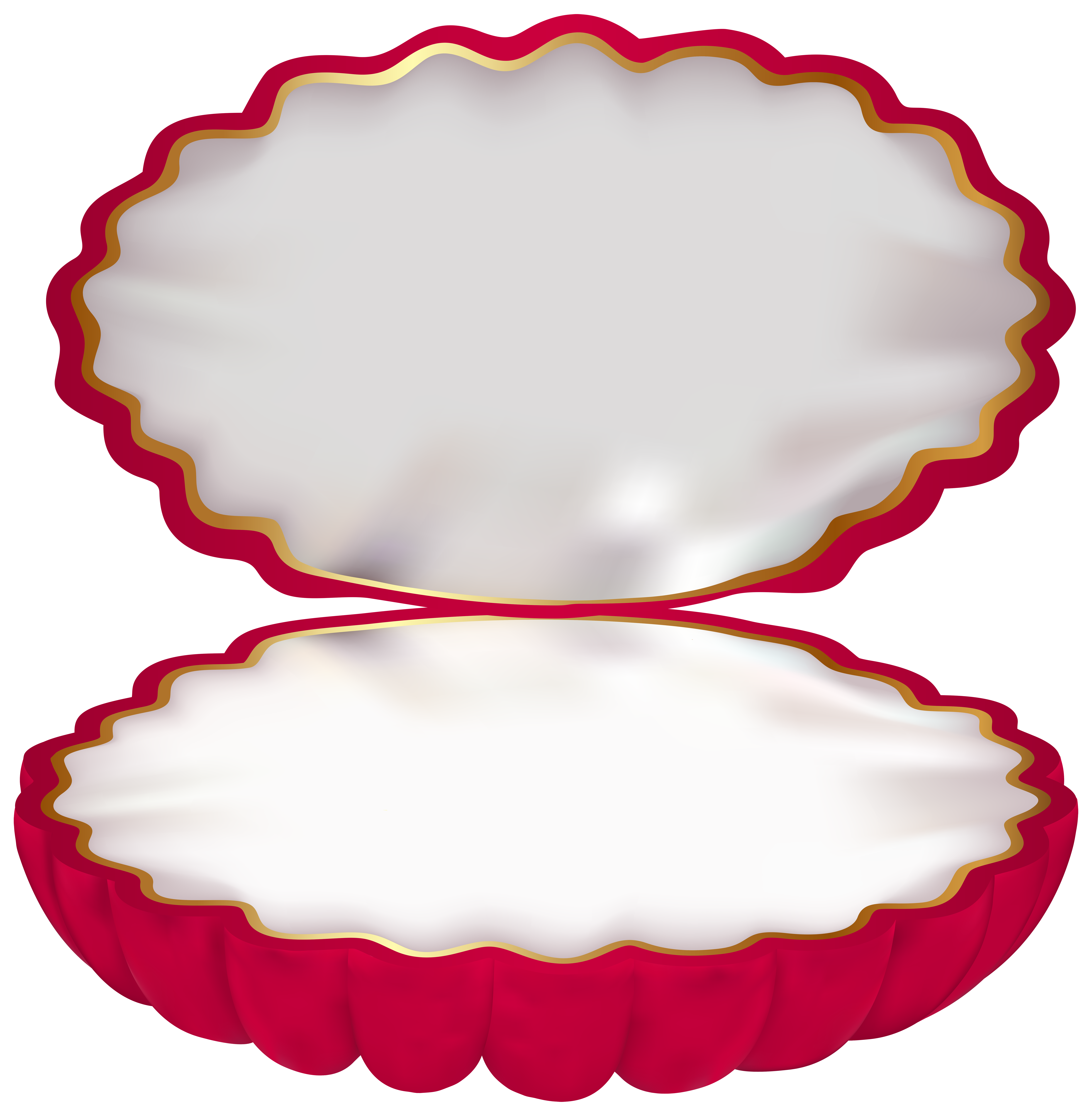Clamshell Jewelry Box PNG Clip Art Image