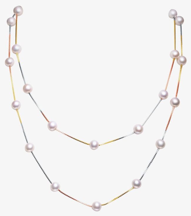 Pearl necklace png.