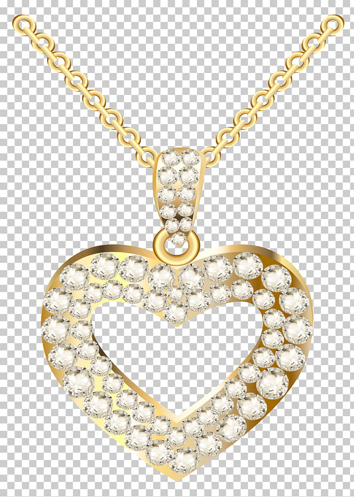 Necklace Heart Jewellery Pendant , Golden Heart Necklace