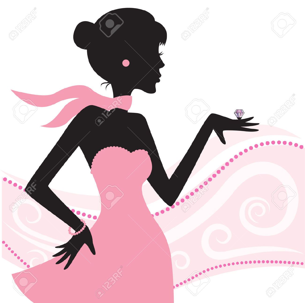 Jewelry lady clipart clipart images gallery for free
