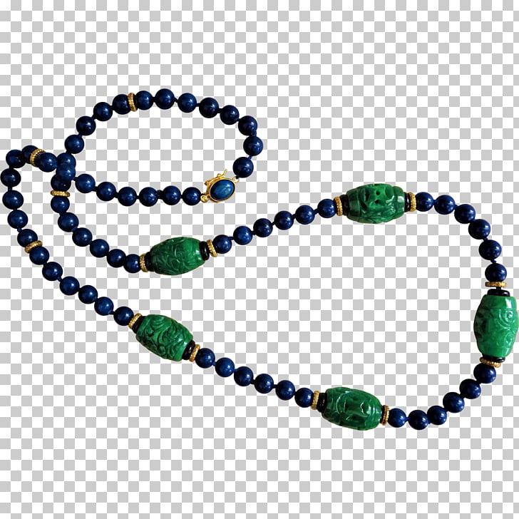 Turquoise necklace bead.