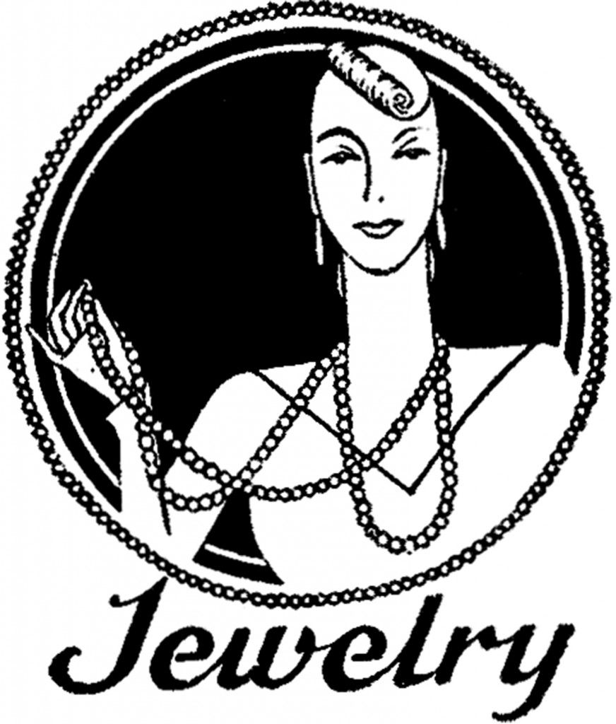 Cute Vintage Jewelry Sign Image