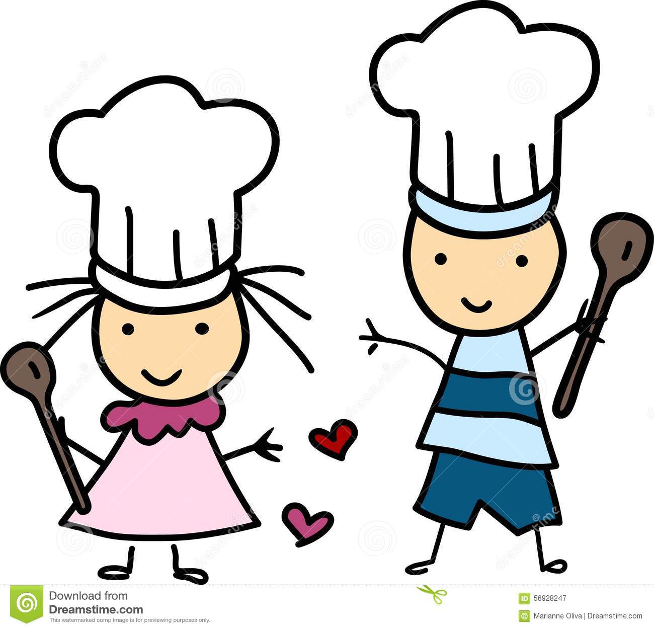 Kids In The Kitchen Clipart