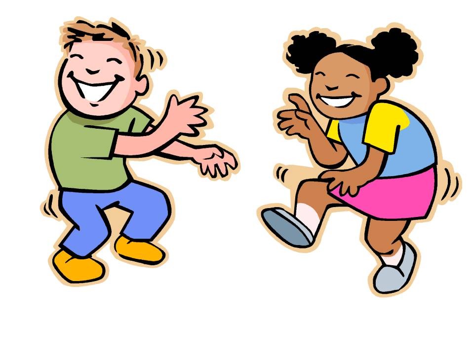 Children dancing clipart.