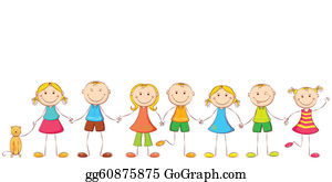free clipart kids holding hands