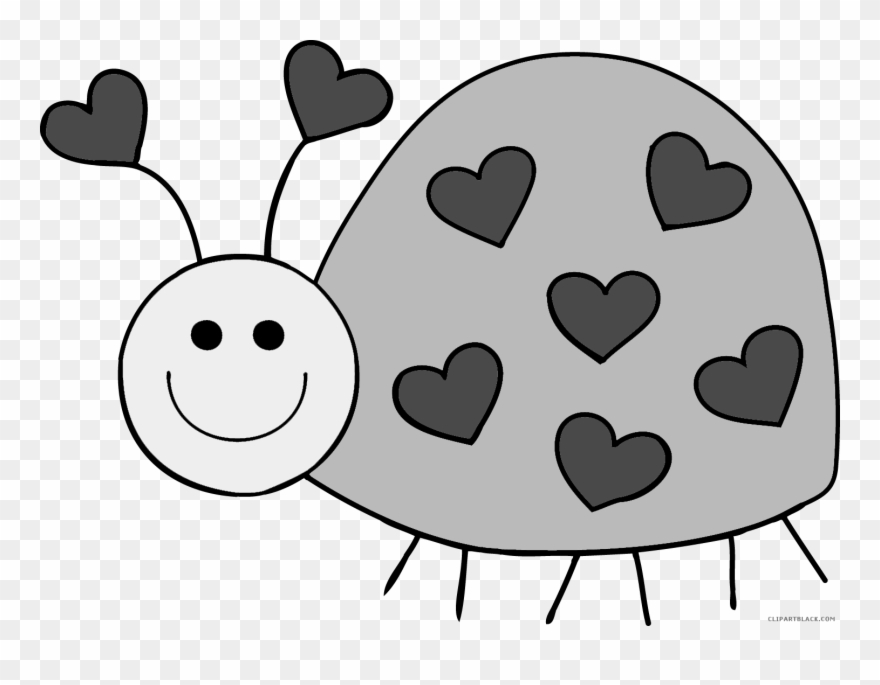 Royalty Free Library Cute Bug Clipart Black And White