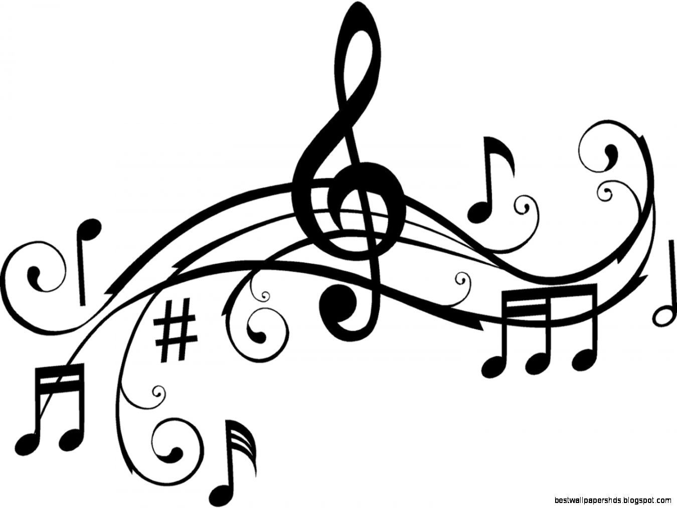 Music Notes Clipart Black And White Clipart Panda Free