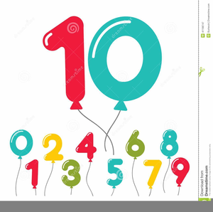 Free Birthday Numbers Clipart
