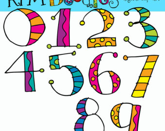 Clip art numbers.