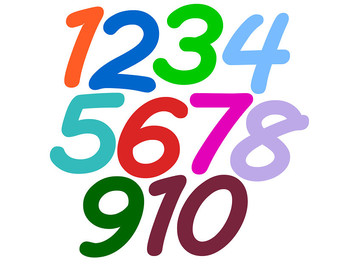Clipart numbers big.