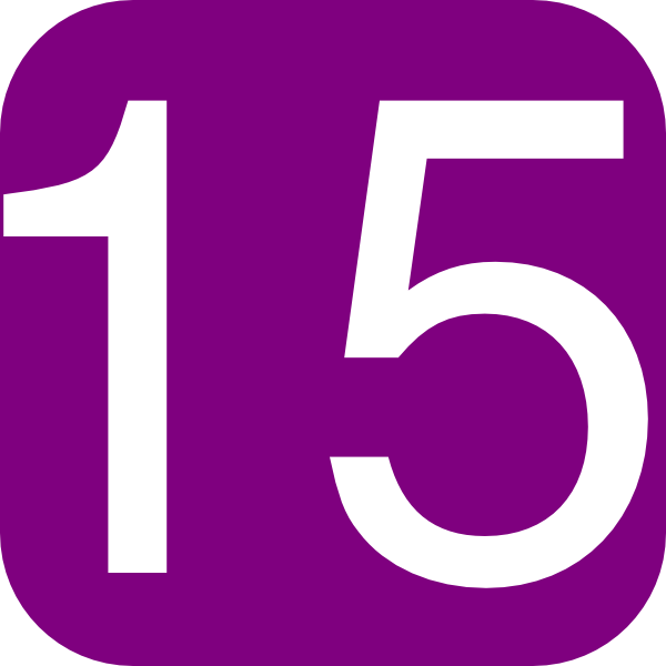 Purple, Rounded, Square With Number