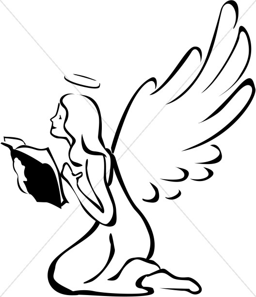 Angel with book.