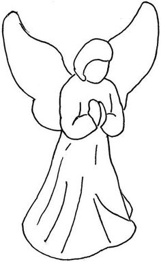 Angels clipart easy.