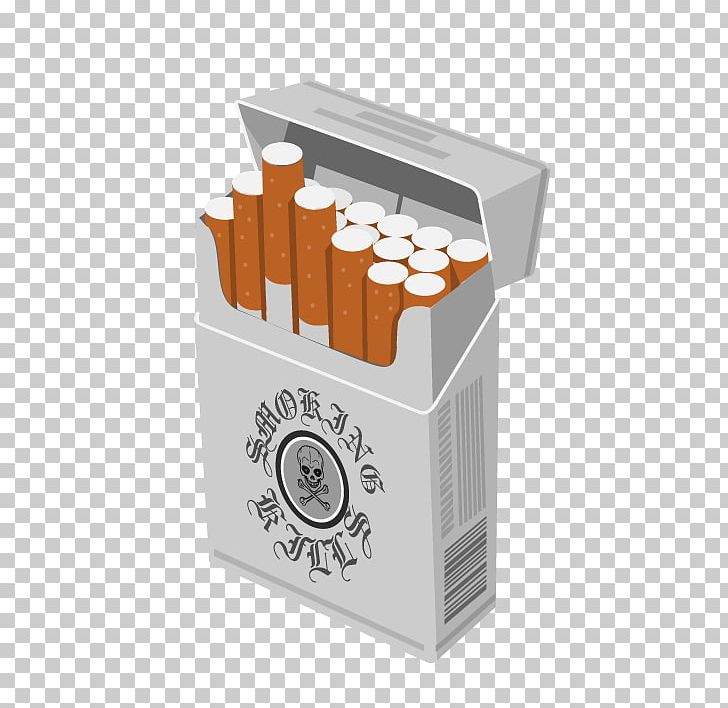 Paper cigarette pack.