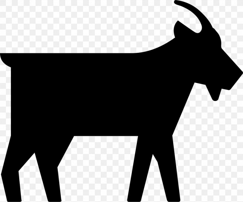 Cattle goat silhouette.