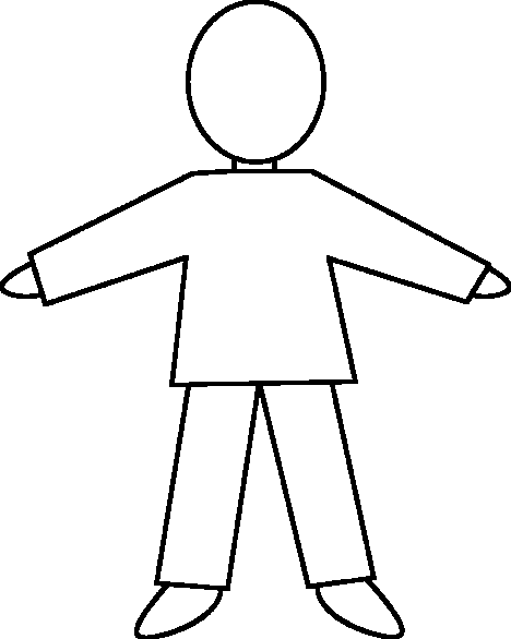 Free person outline.