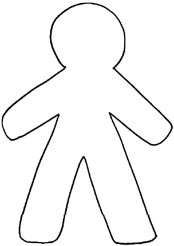 body outline clipart child