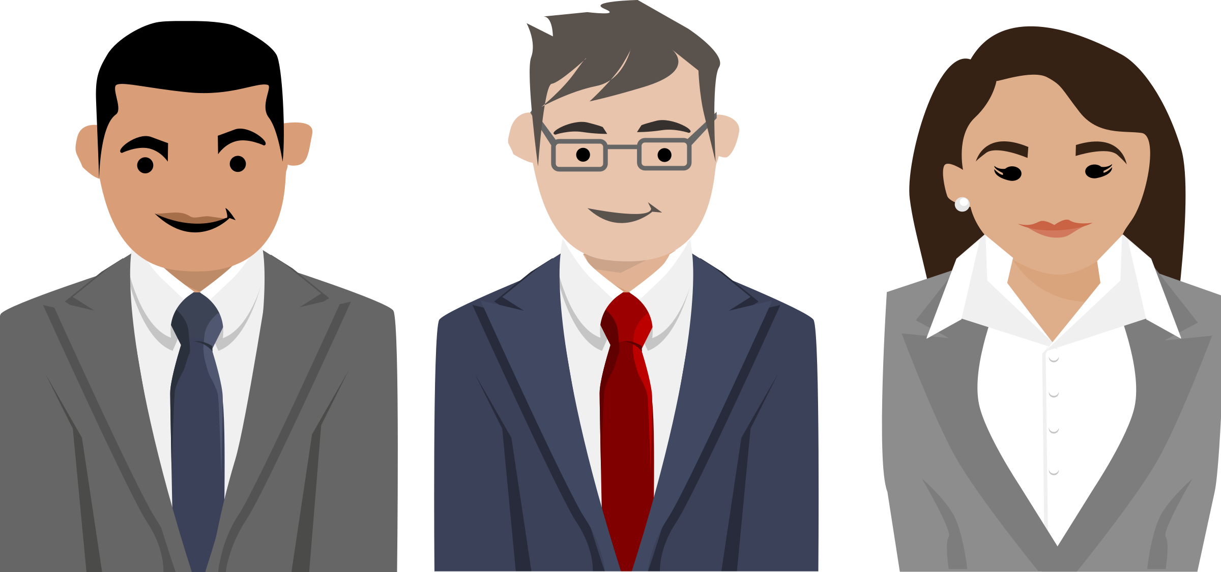 Business people characters Vector Clipart image