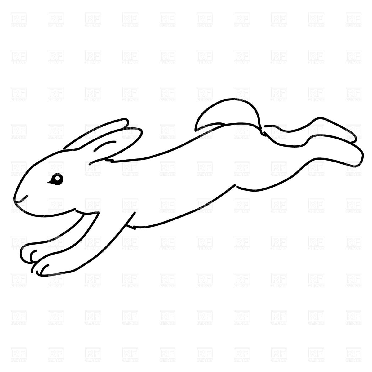 free clipart rabbit bouncing