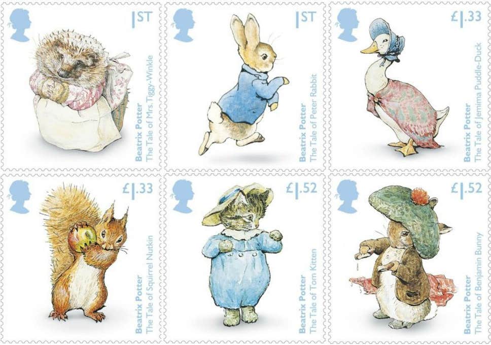 Beatrix potter stamps.
