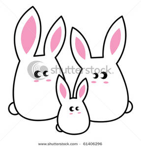 Bunny clipart family, Bunny family Transparent FREE for