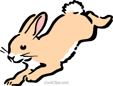 Cartoon rabbit Royalty Free Vector Clip Art illustration