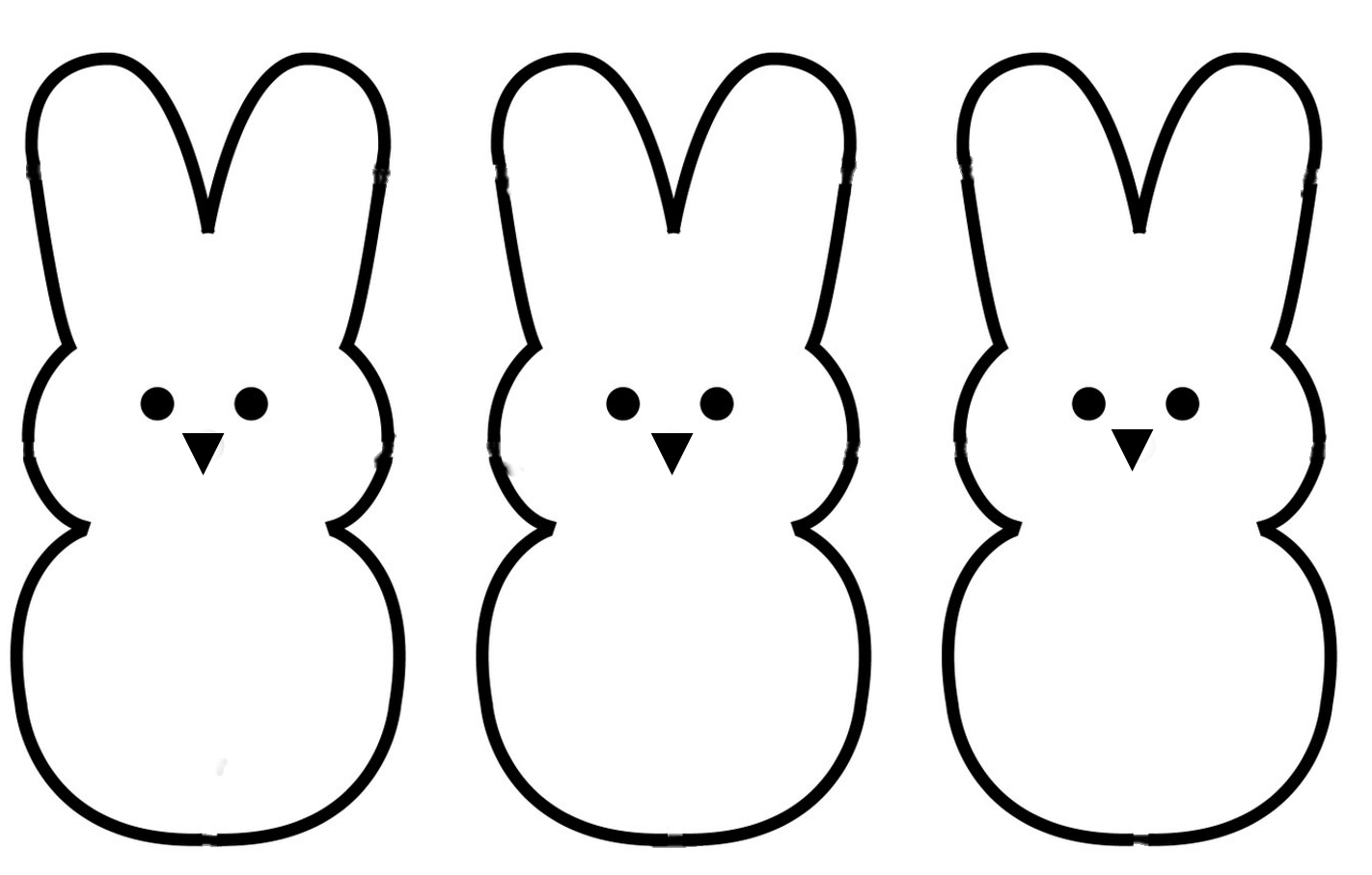 Free rabbit outline.