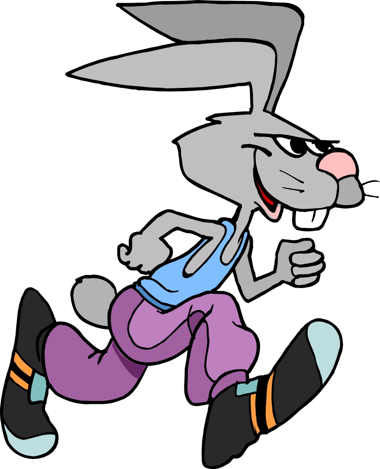 Free Cartoon Rabbit Running, Download Free Clip Art, Free